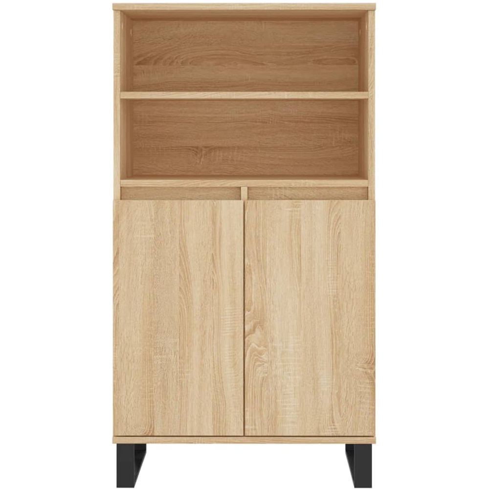 vidaXL 2 Door 2 Shelf Sonoma Oak Highboard Image 6