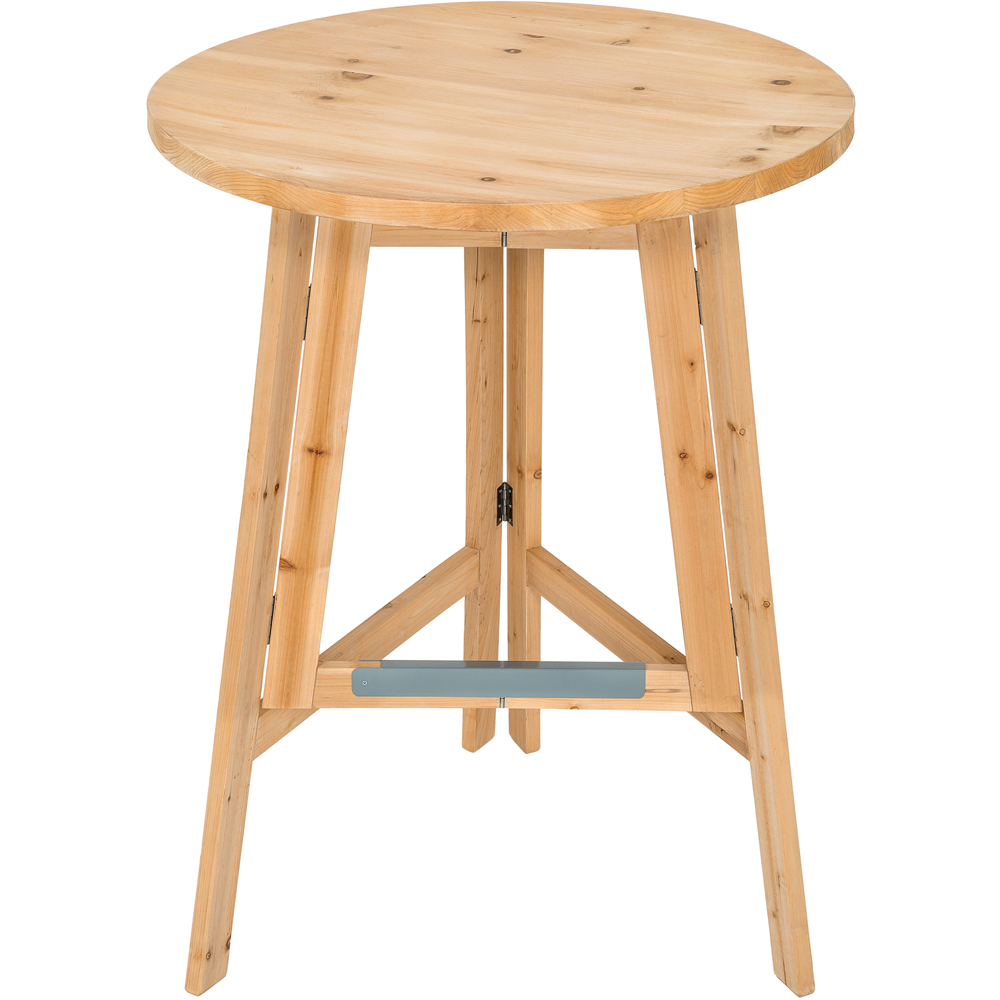 tectake Brown Solid Woo Bar Table Image 2