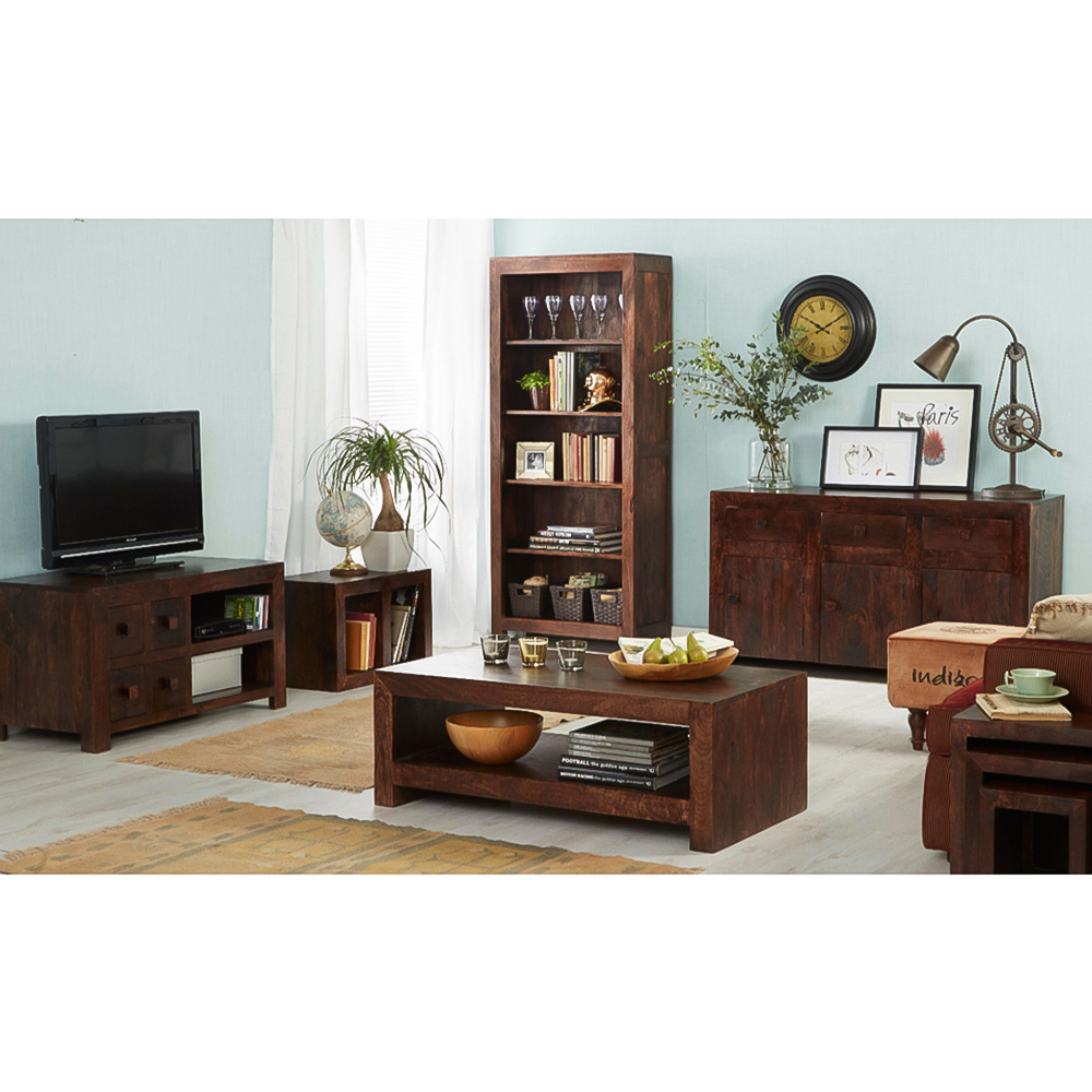 Brooklyn Nihash Toko Single Shelf Large Dark Mango Coffee Table Image 4