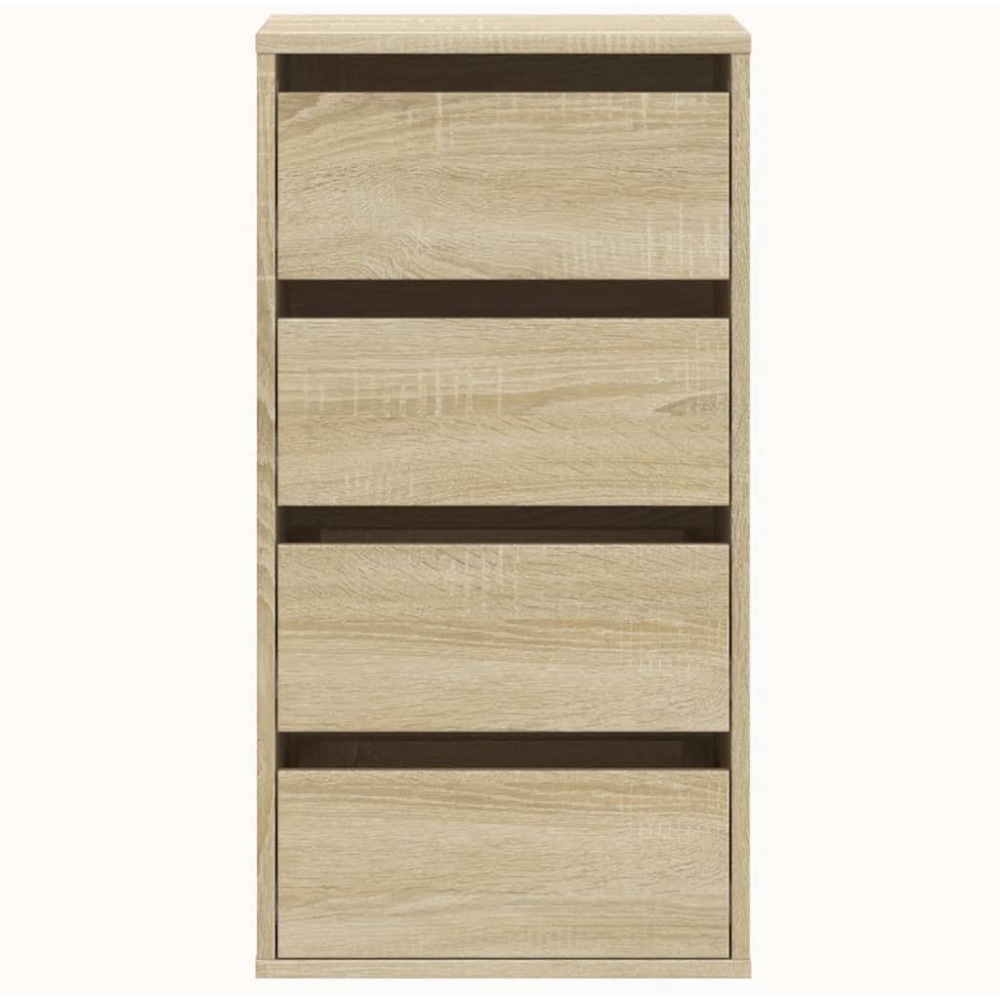 vidaXL 4 Drawer Sonoma Oak Wooden Chest of Drawers Image 3