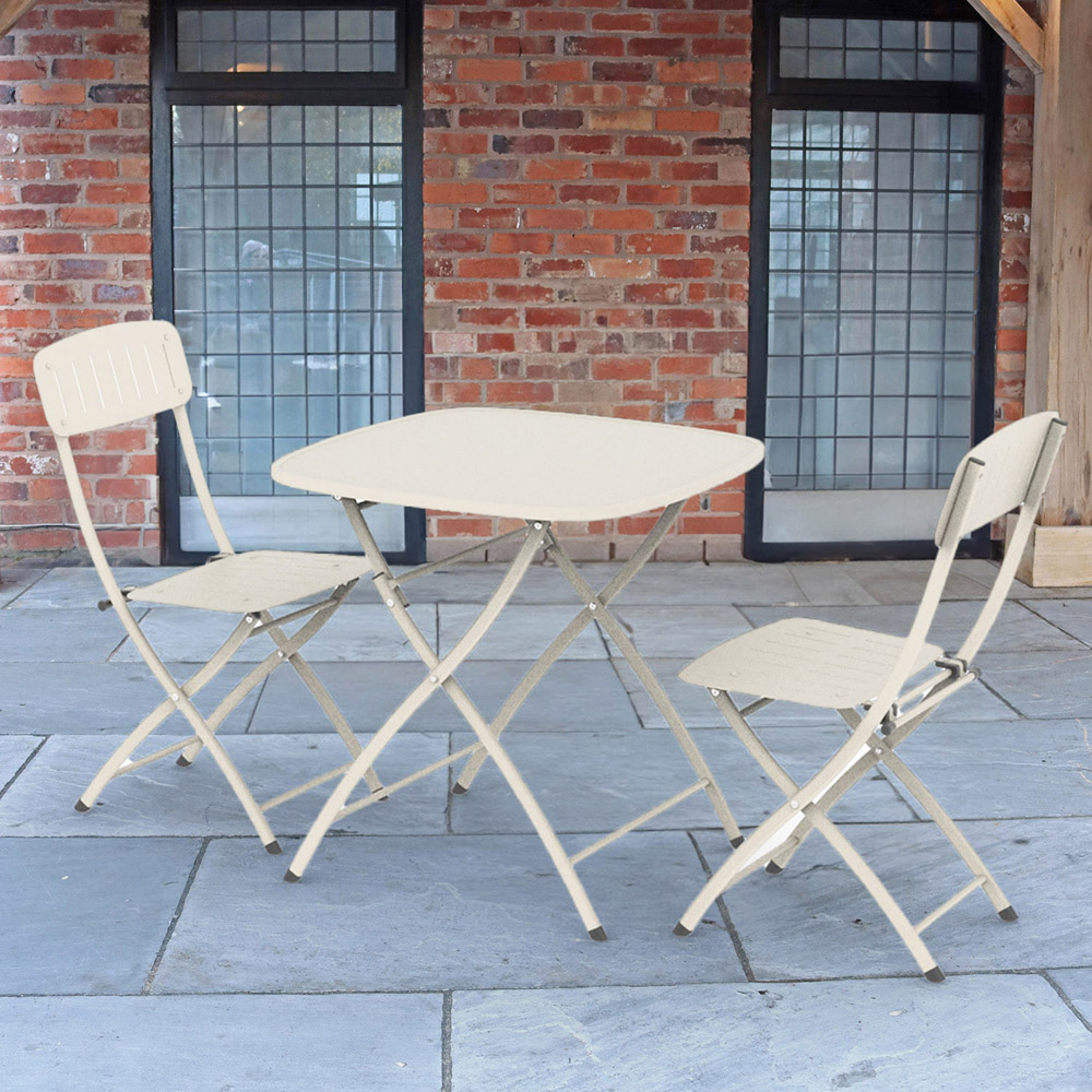 Royalcraft Venice Deluxe 2 Seater Bistro Set Champagne Image 1