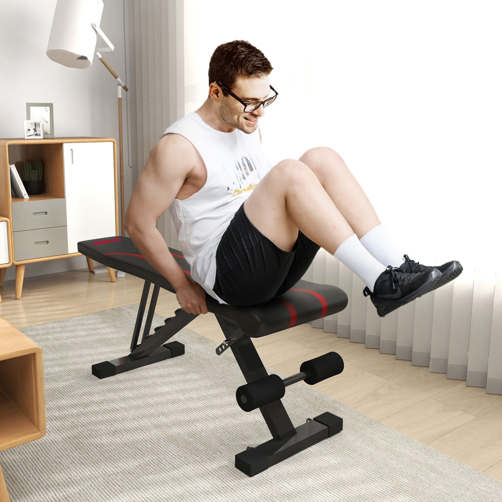 SPORTNOW Foldable Weight Bench with 6 Level Backrest and Leg Extension Image 3