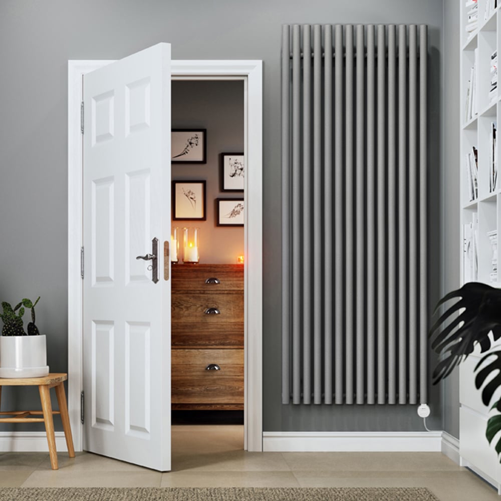 Terma Rolo-Room E Wi-Fi Salt n Pepper Electric Radiator 2000W 2000 x 755mm Image 2