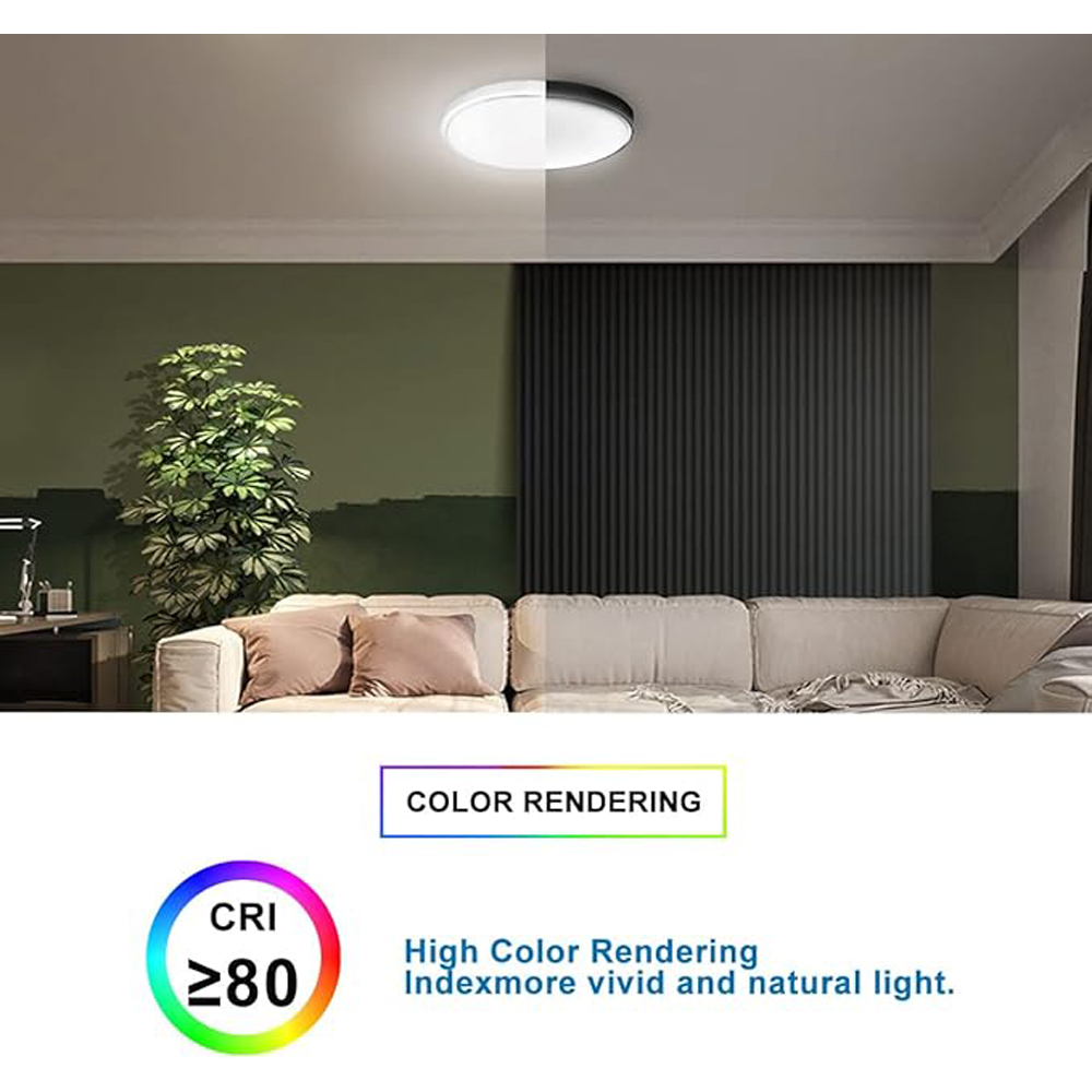 ExtraStar Cold White LED Integrated Flush Ceiling Light Image 6