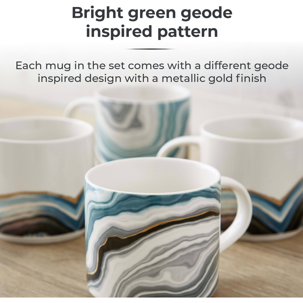 Tower Green Geode Mug Set of 4 Image 7