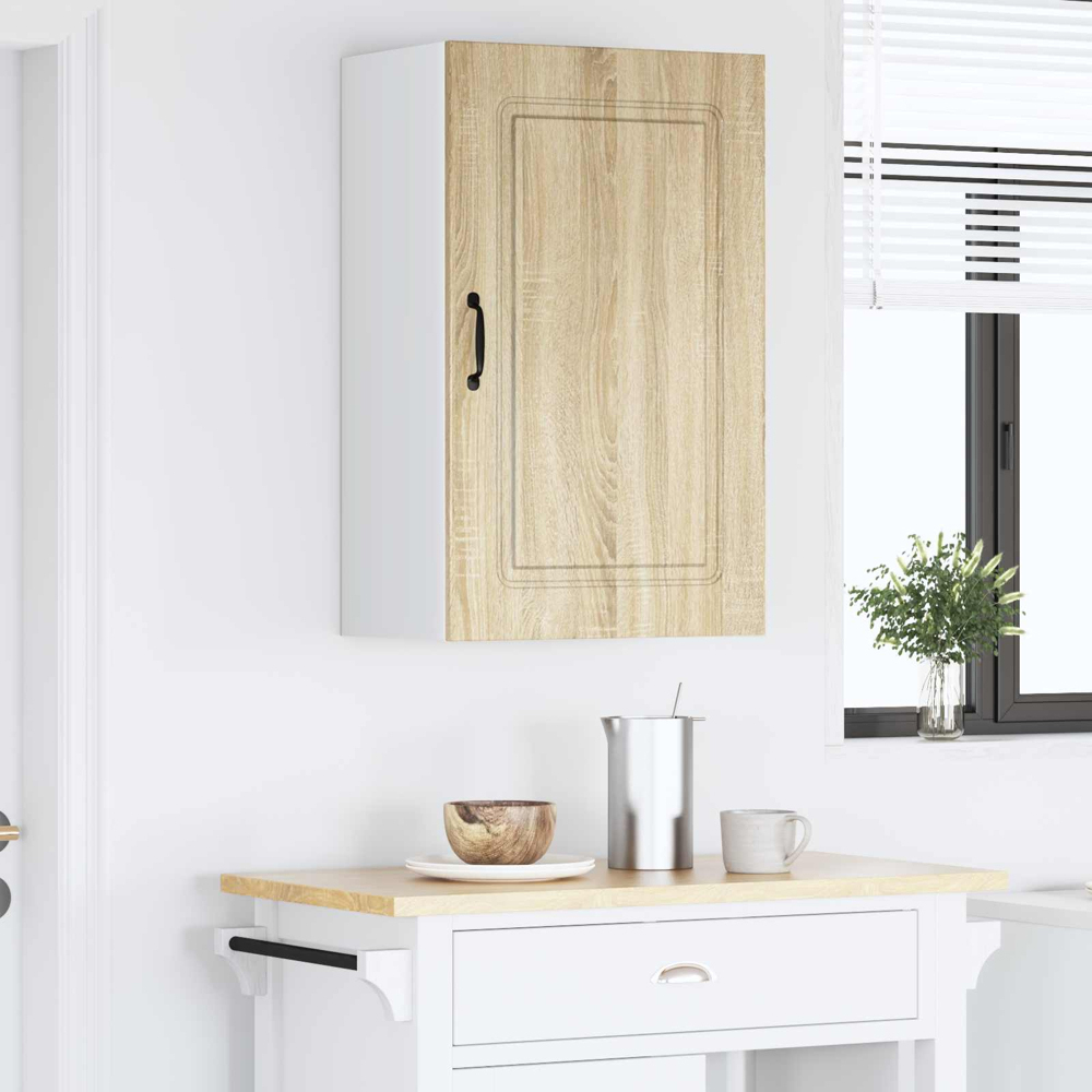 vidaXL Kalmar Single Door Sonoma Oak Wall Kitchen Cabinet Image 9