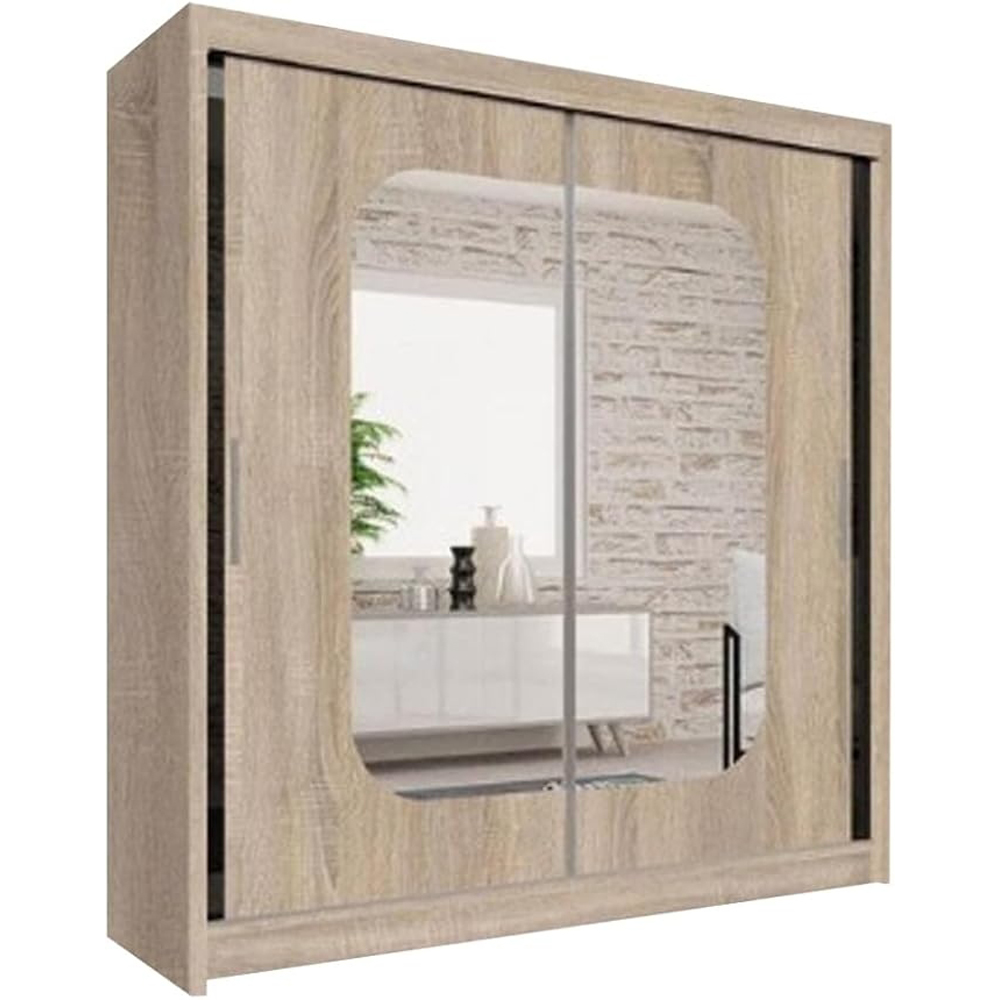 Sliding Wardrobes 4U Marika 2 Door Oak Mirror Wardrobe Image 2