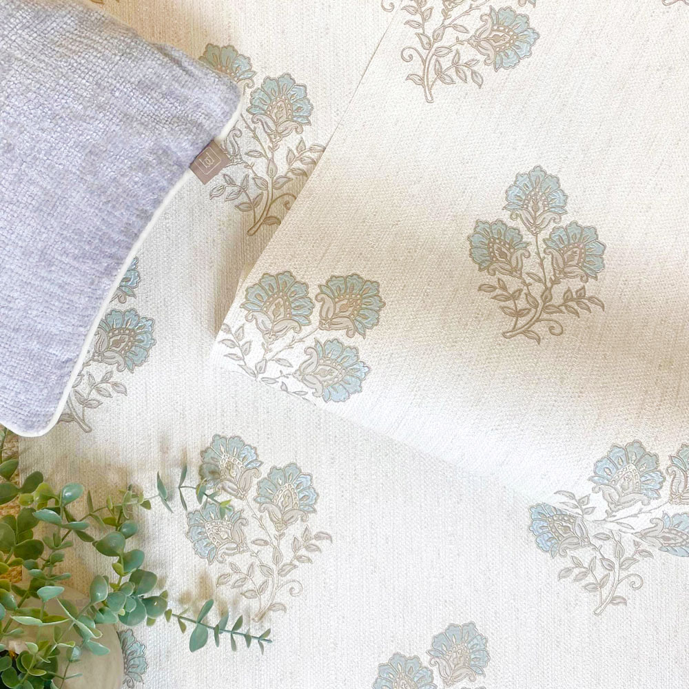 Belgravia Decor Carlotta Motif Green and Cream Wallpaper Image 4