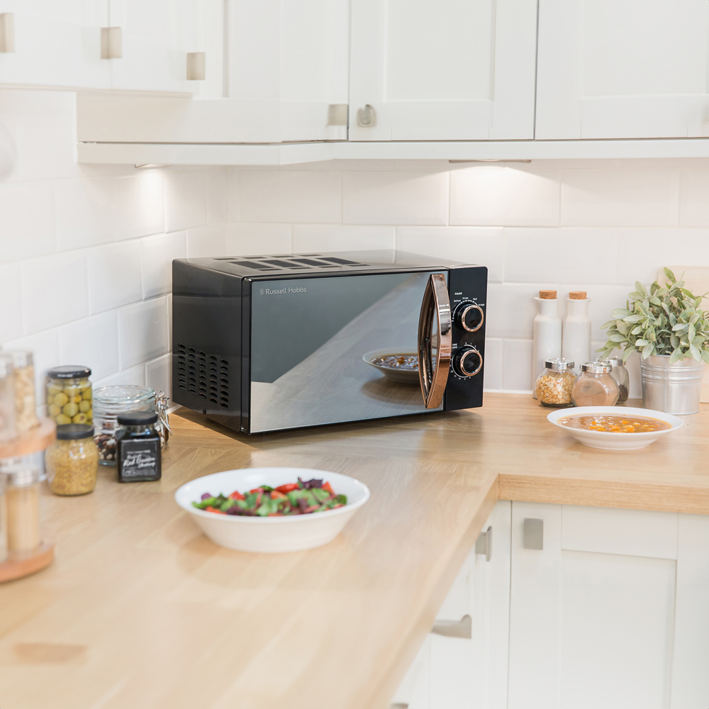Russell Hobbs RHM1727RG Rose Gold 17L Microwave Image 8