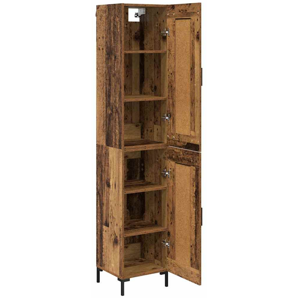 vidaXL 2 Door Old Wood Highboard Image 4