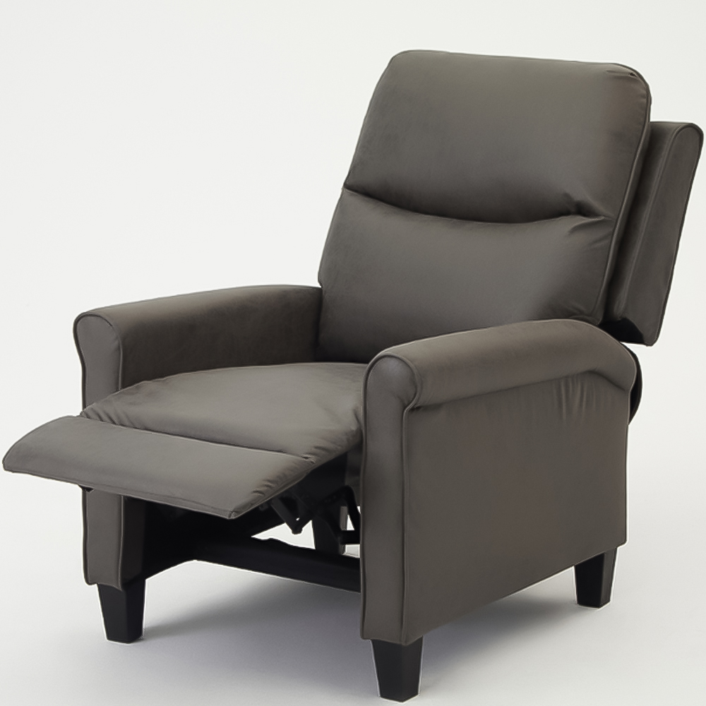 Home Detail Evan Grey Manual Recliner Chair Image 2