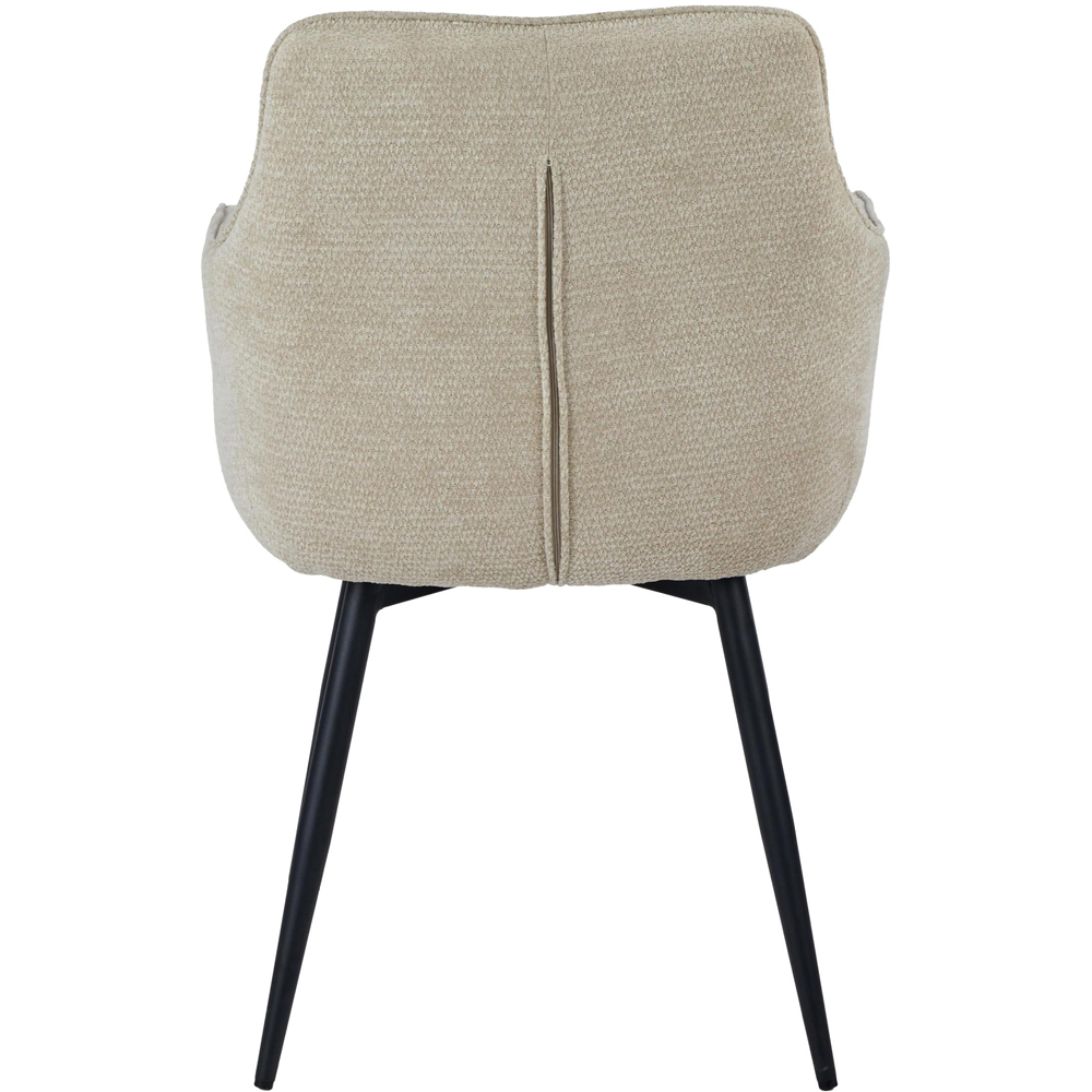 Portland Axton Beige Fabric Dining Chair Image 6