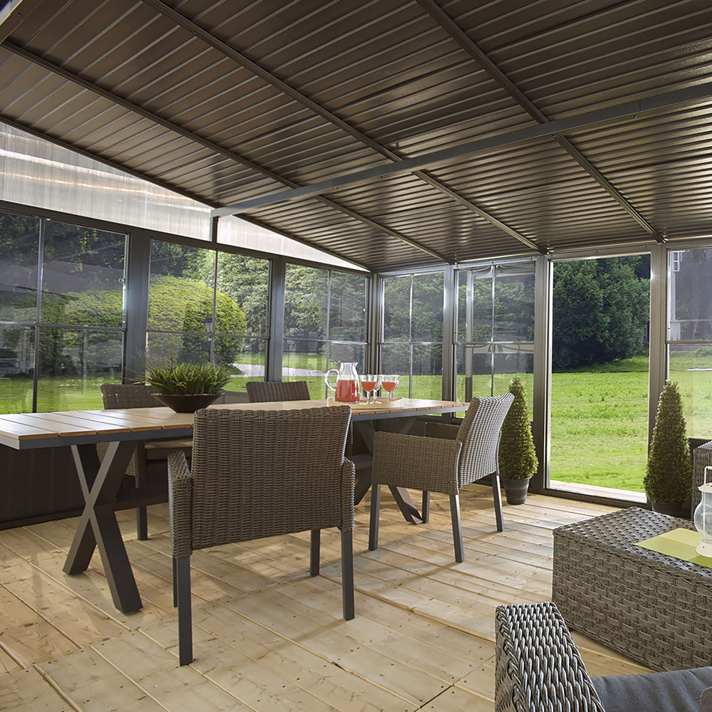 Sojag Charleston 3 x 4m Grey Conservatory Image 3