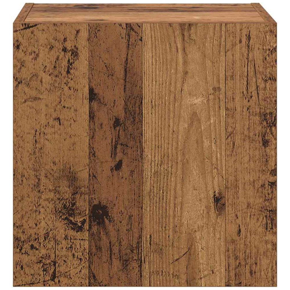 vidaXL Single Door Old Wood Wall Mounted Square TV Cabinet Image 6