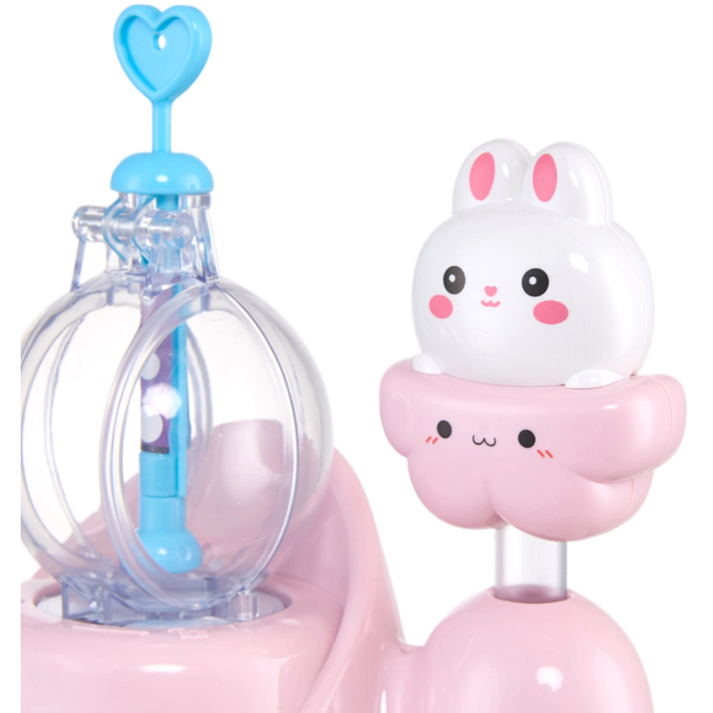 H&O Direct 320 Piece Kids Pink Bunny DIY Bubble Making Kit Image 3