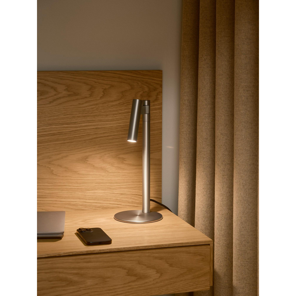 Nordlux Makoto Satin Chrome Table Lamp Image 2