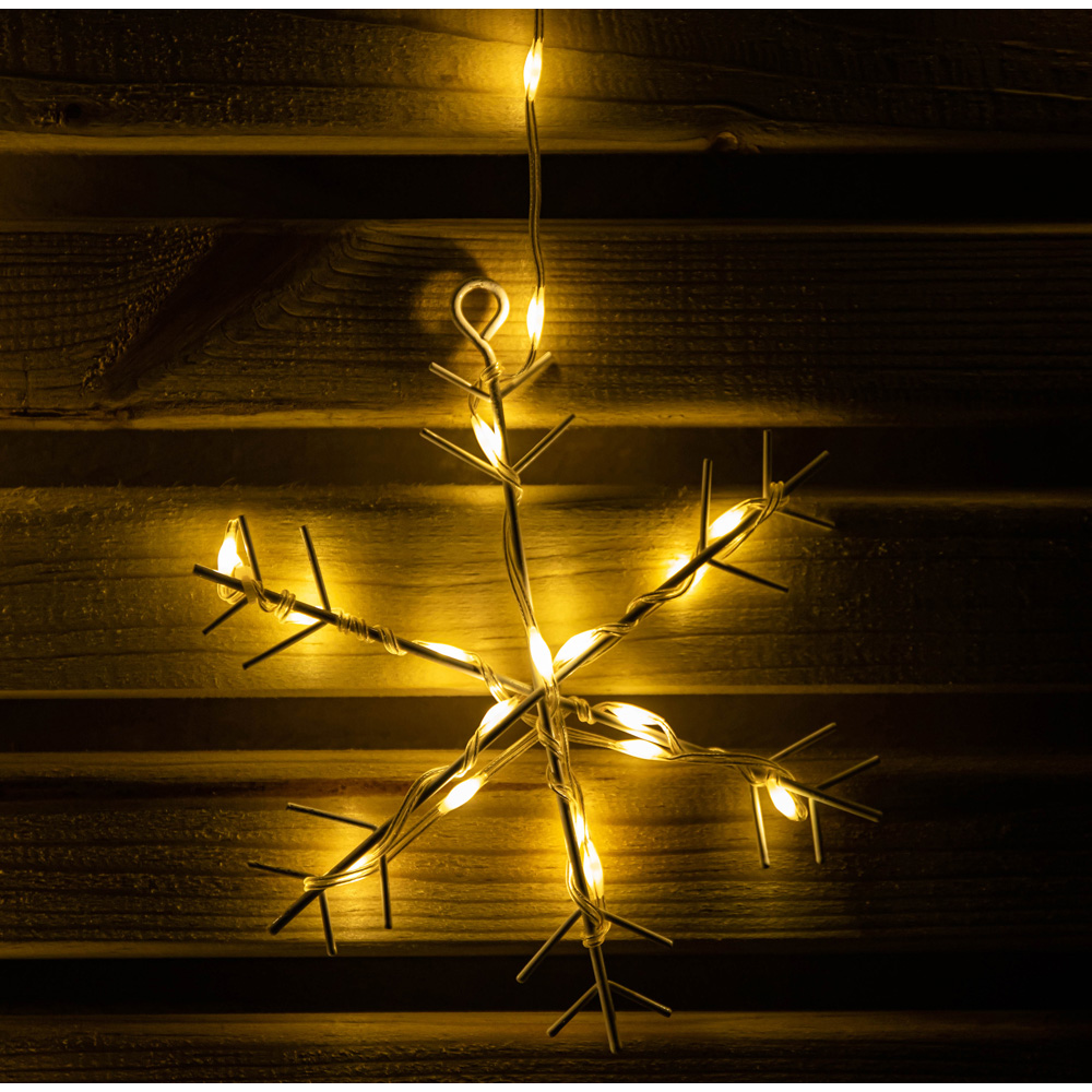 Samuel Alexander FlexiBrights 267 Warm White LED Snowflake Curtain Light 1.2 x 1.2m Image 4