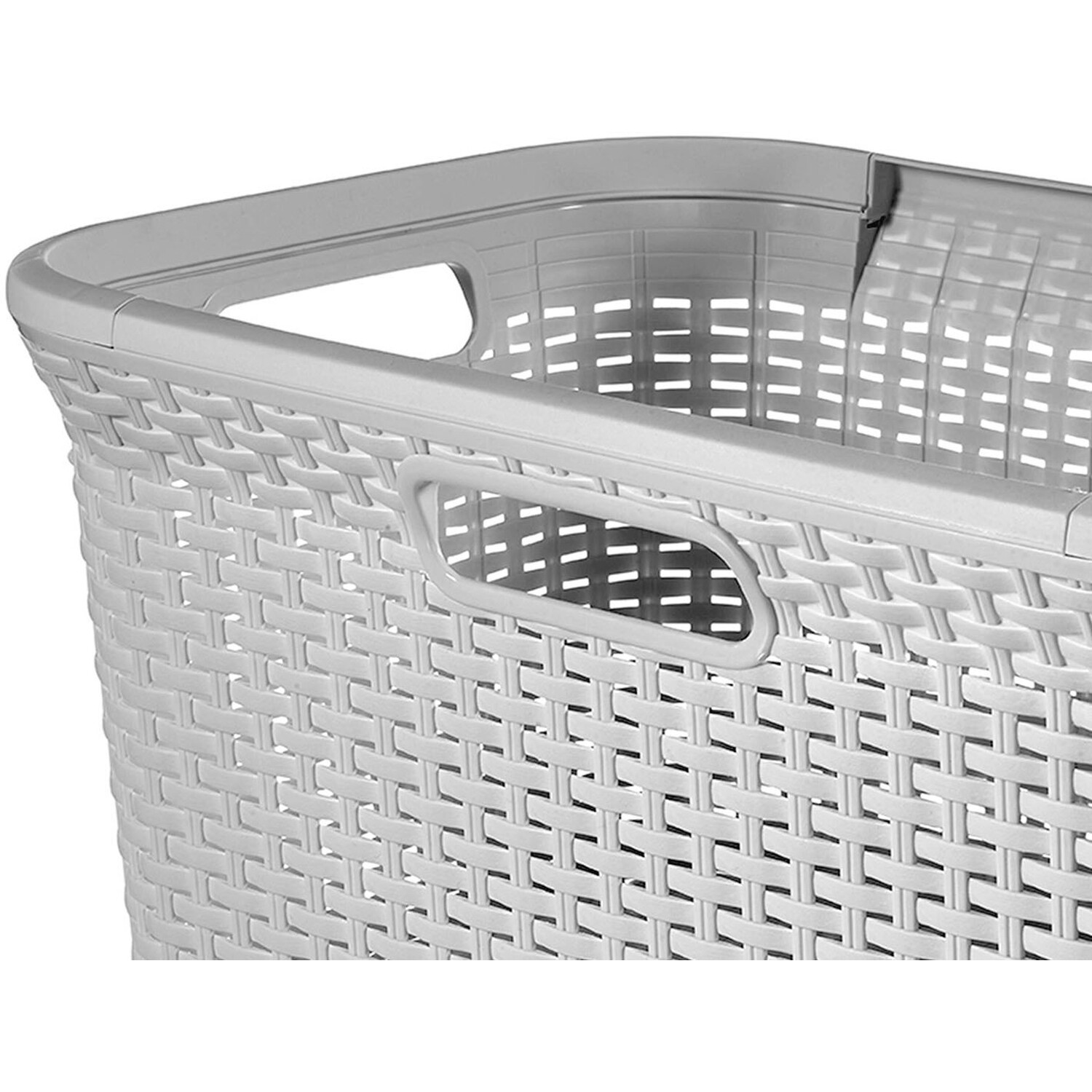 Curver Grey Laundry Storage Basket 45L Image 4