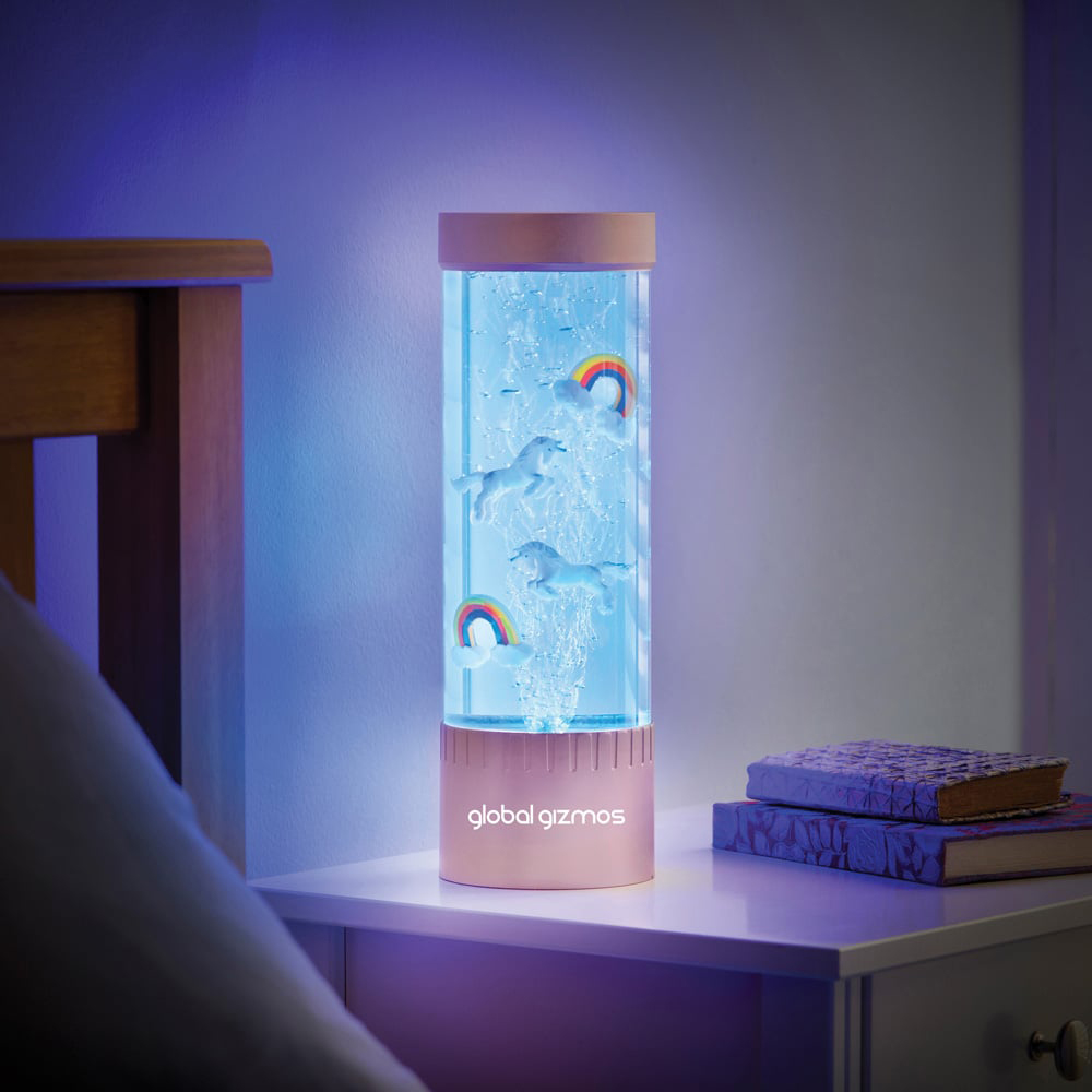 Global Gizmos Rose Gold Magical Water Bubble Lamp 32cm Image 3