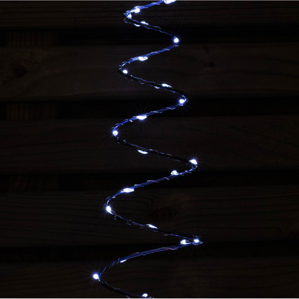 Samuel Alexander 4 Pack White Spiral LED Christmas Tree Garden Path Light Image 4