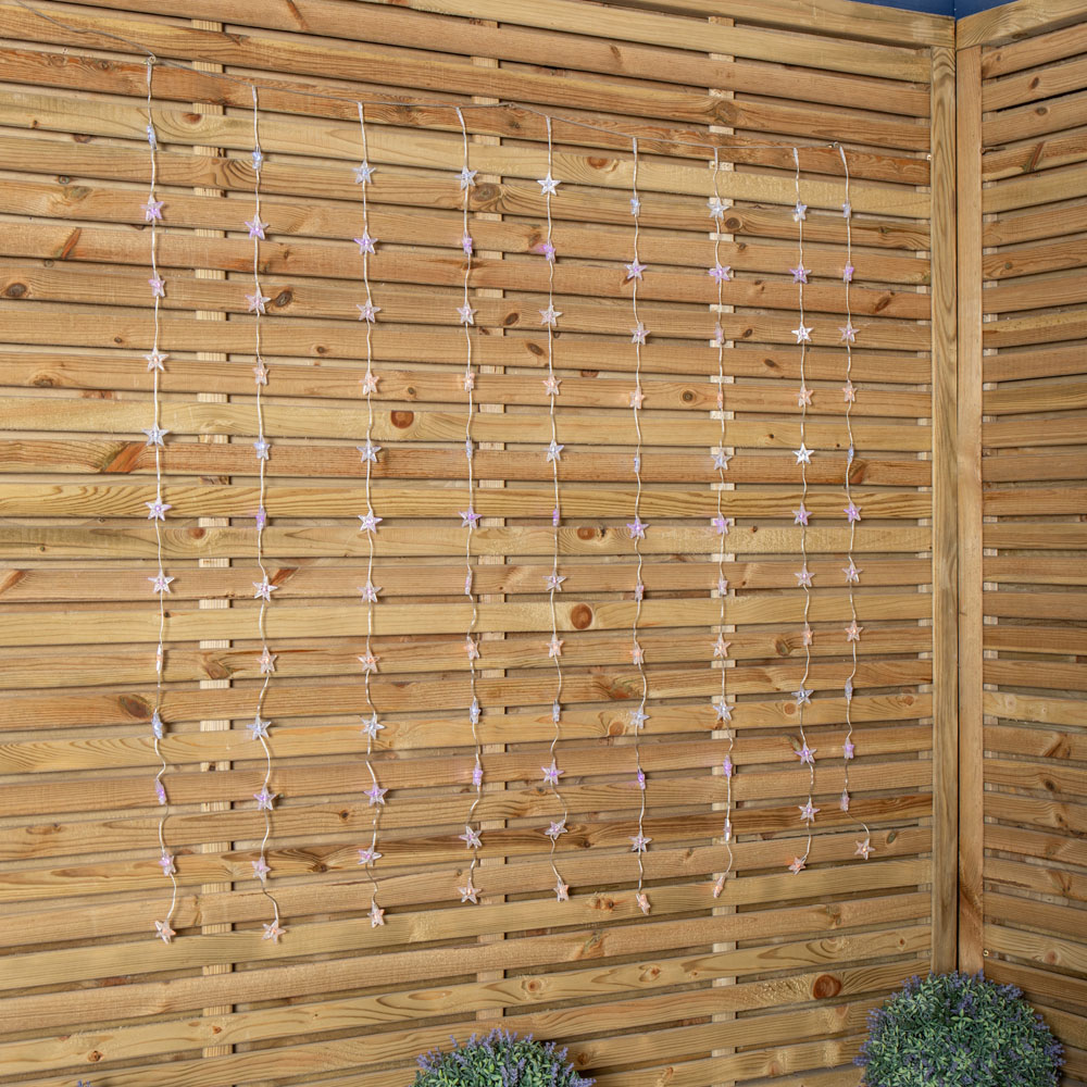 Samuel Alexander 108 Rainbow LED Christmas Star Curtain Lights 1.2 x 1.2m Image 6