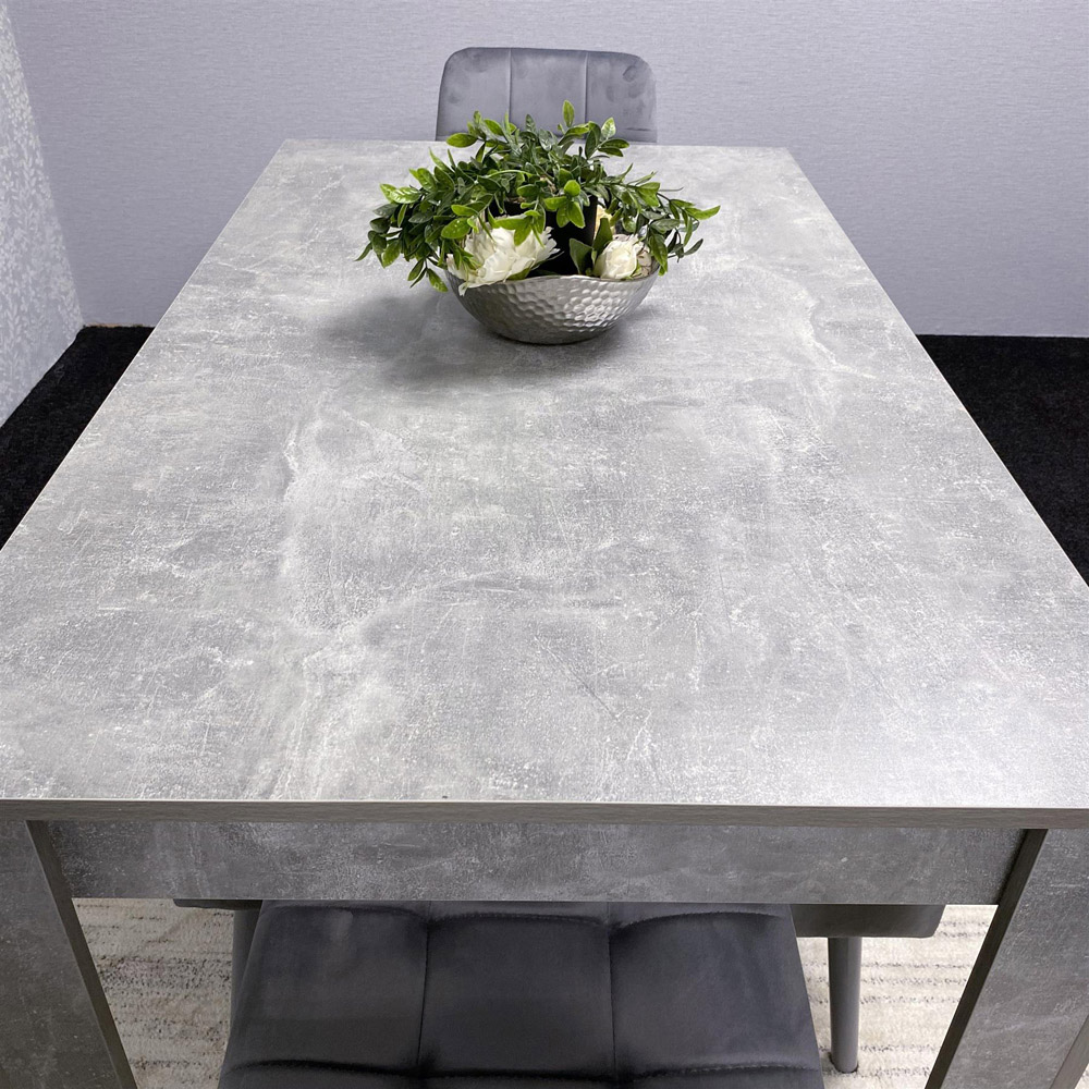 Kosy Koala 4 Seater Stone Dining Set Grey Image 2