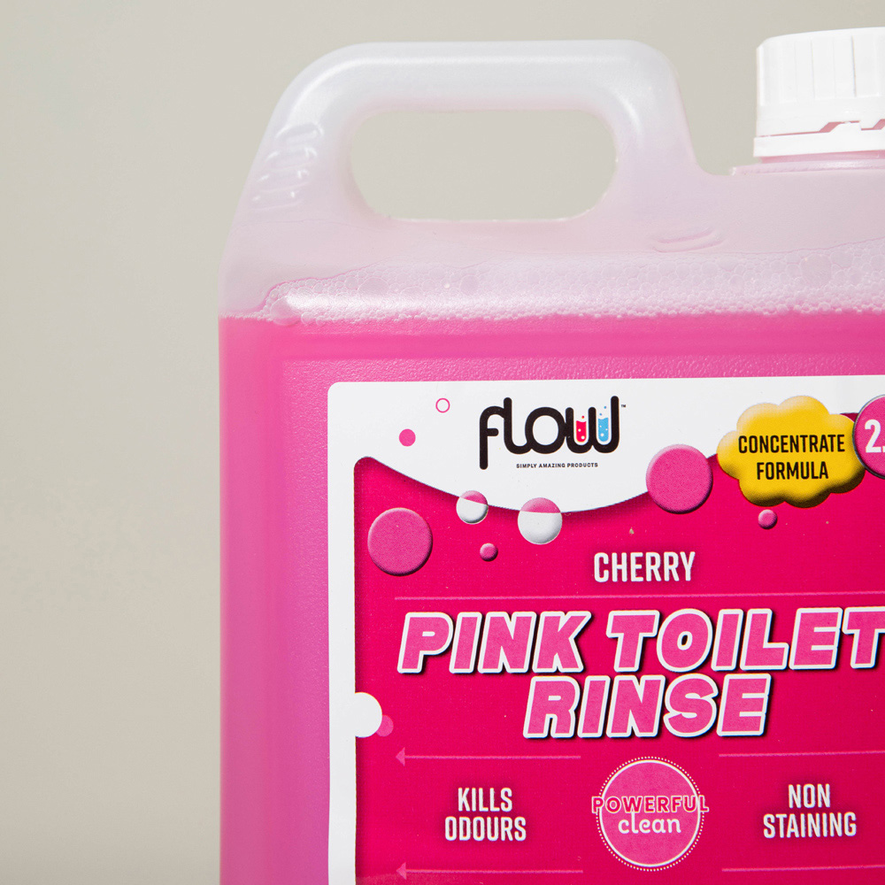 Samuel Alexander Flow Cherry Pink Toilet Flush Concentrated Cleaning Rinse 2.5L Image 3