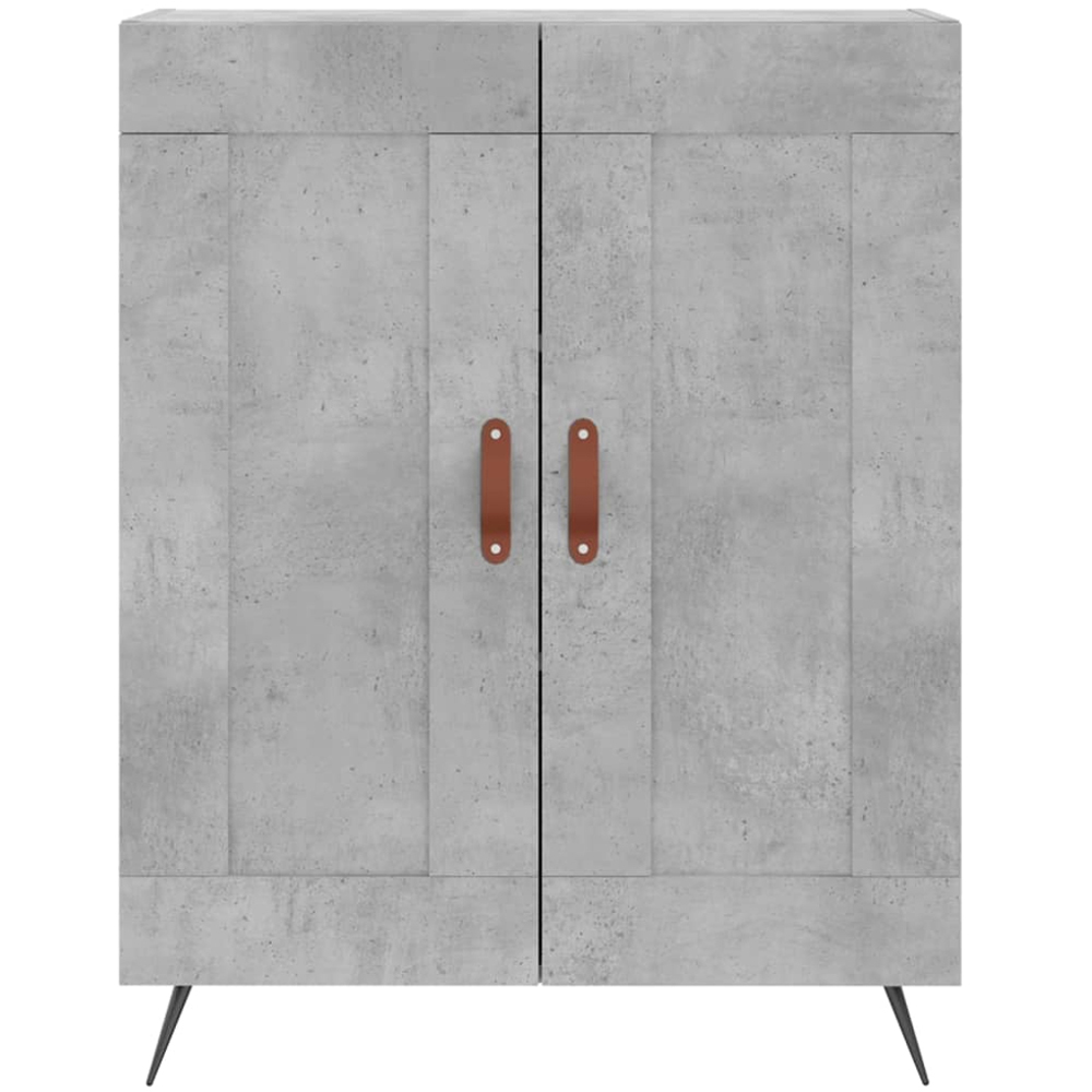 vidaXL 4 Door Concrete Grey Tall Highboard Image 8