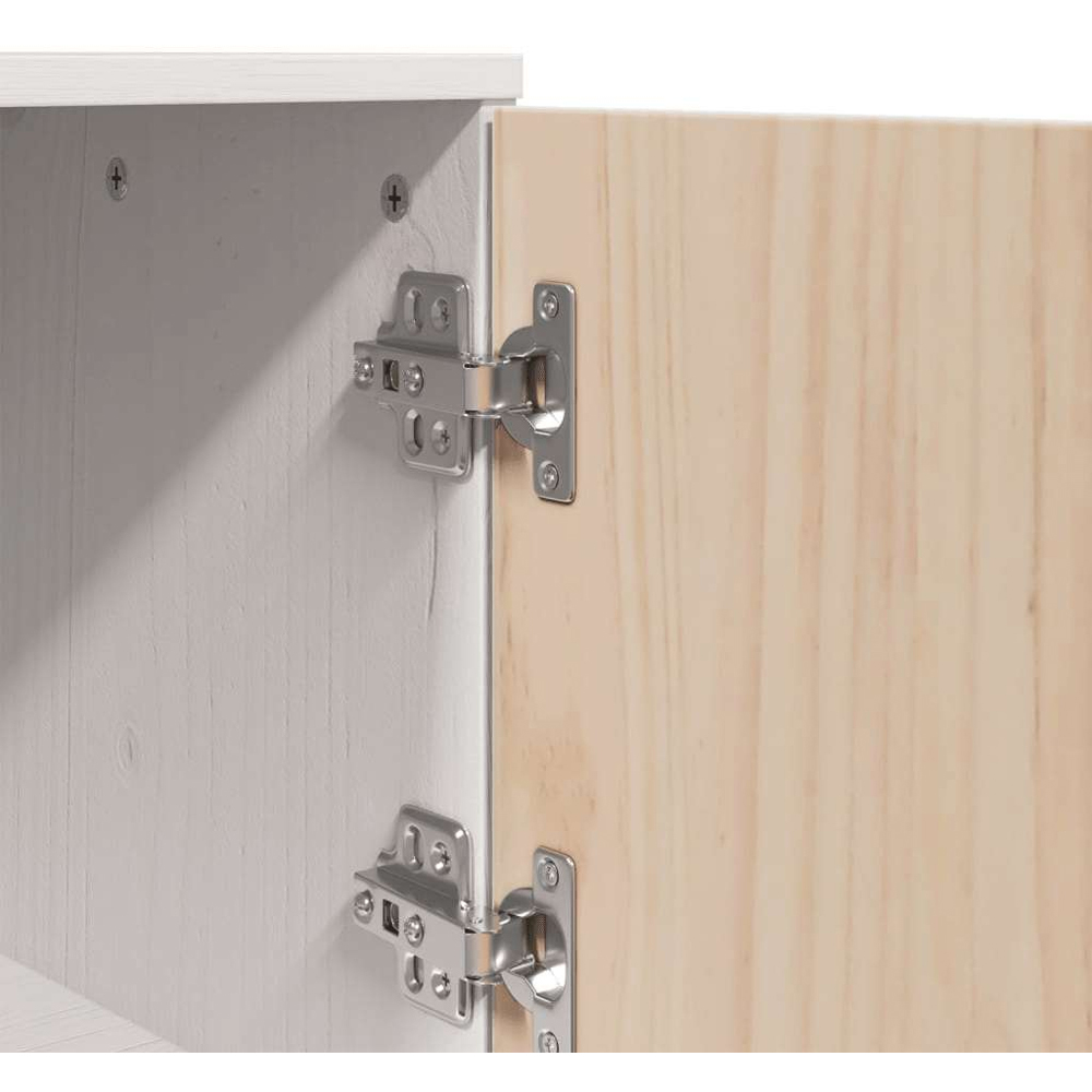 vidaXL 6 Door White Solid Pine Wood Highboard Image 6
