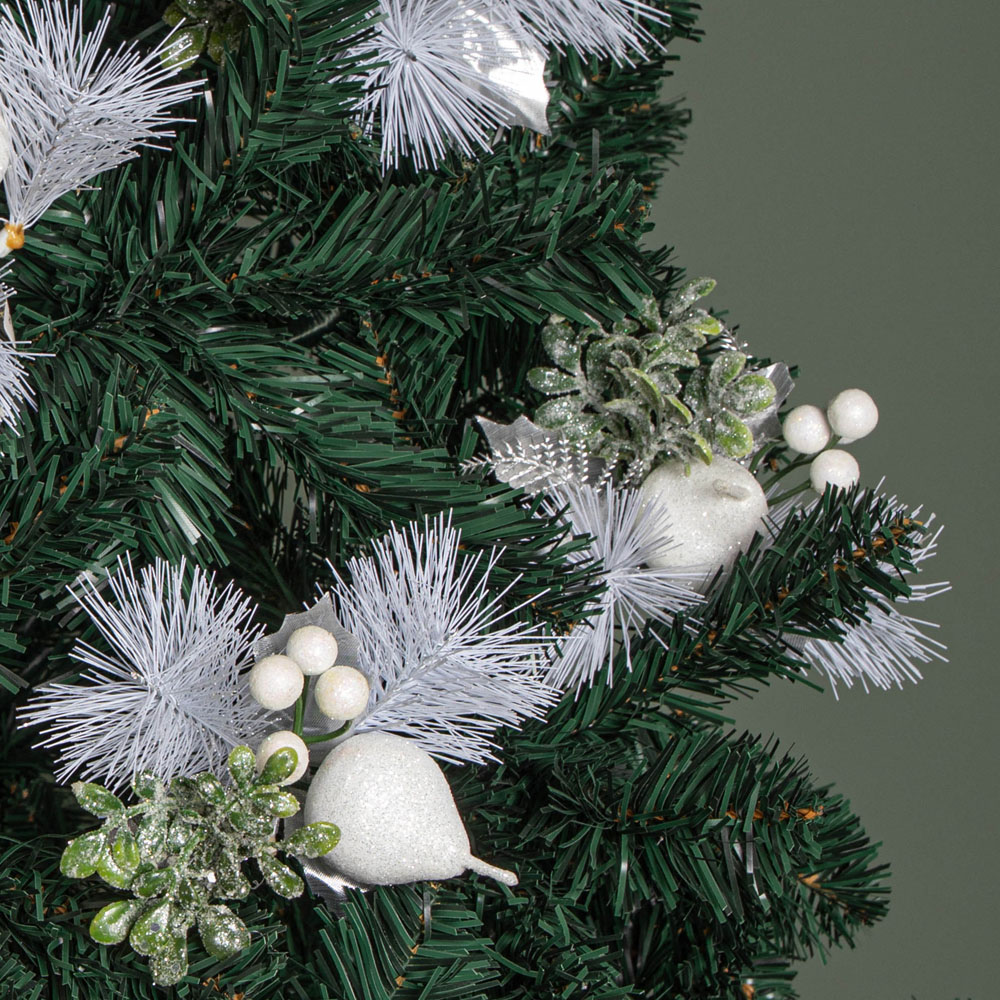 Samuel Alexander White Apple and Pear Pick Christmas Decoration 34cm 6 Pack Image 5