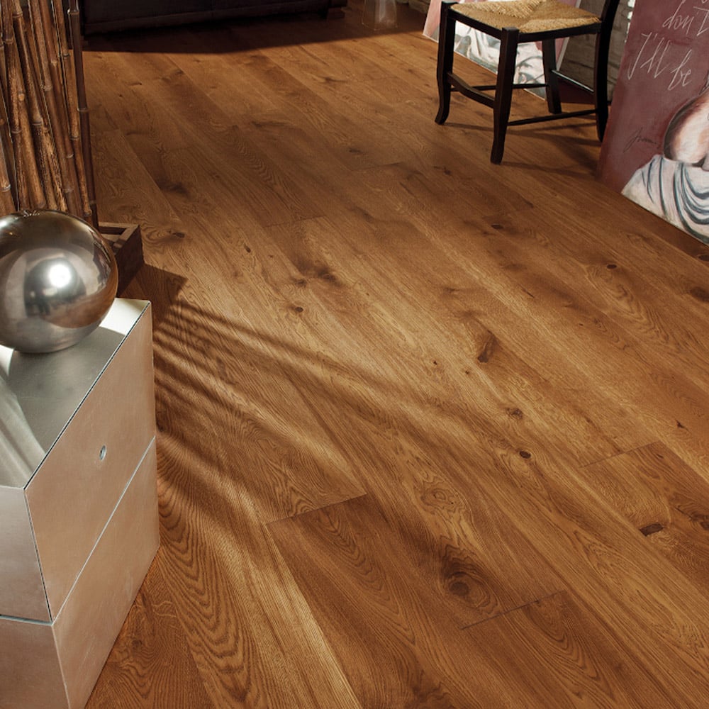 Living and Home PVC Wooden Plank Flooring 36 Pack Image 1