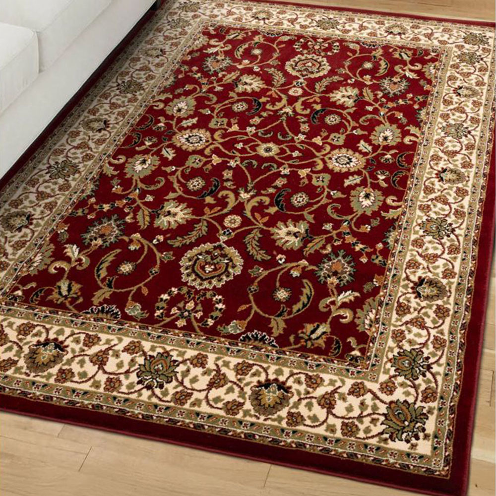 Homemaker Kellan Red Floral Rug 200 x 285cm Image 1
