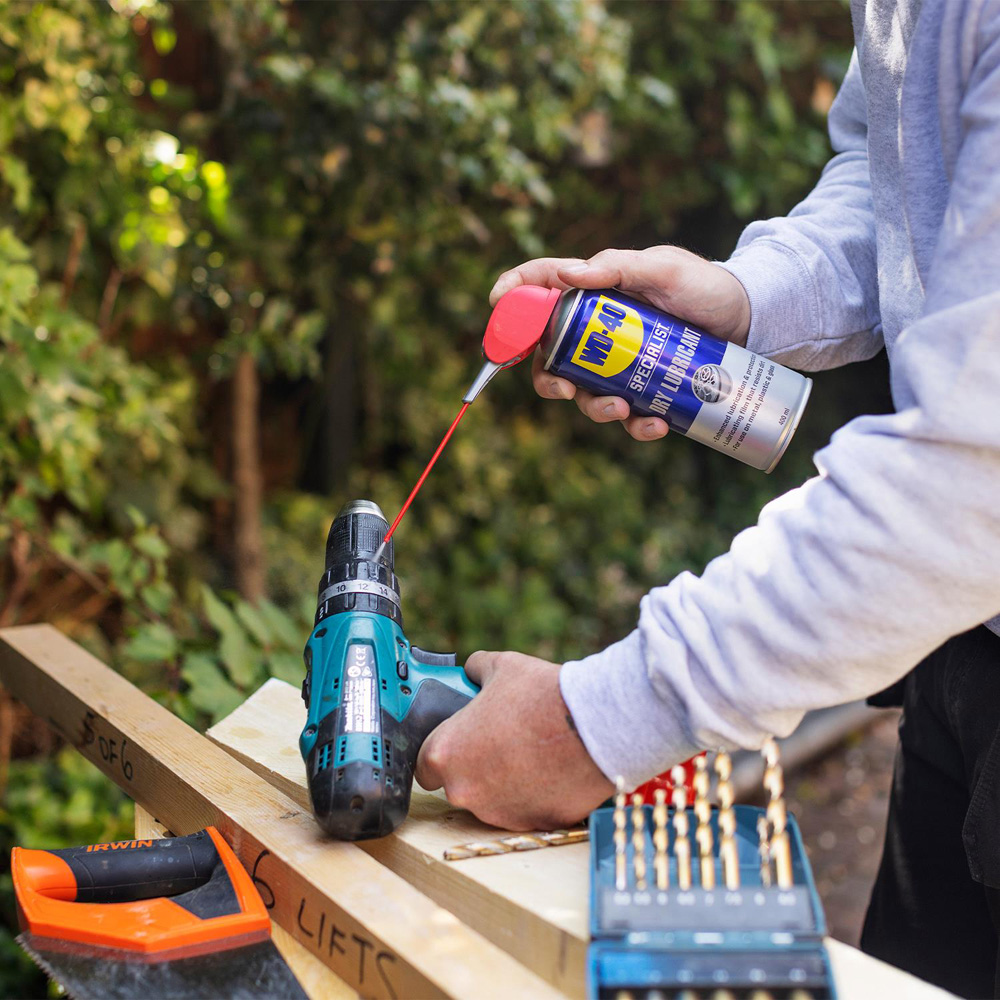 WD-40 Specialist Silicone Contact Cleaner Dry Lubricant Spray 400ml Bundle Image 2