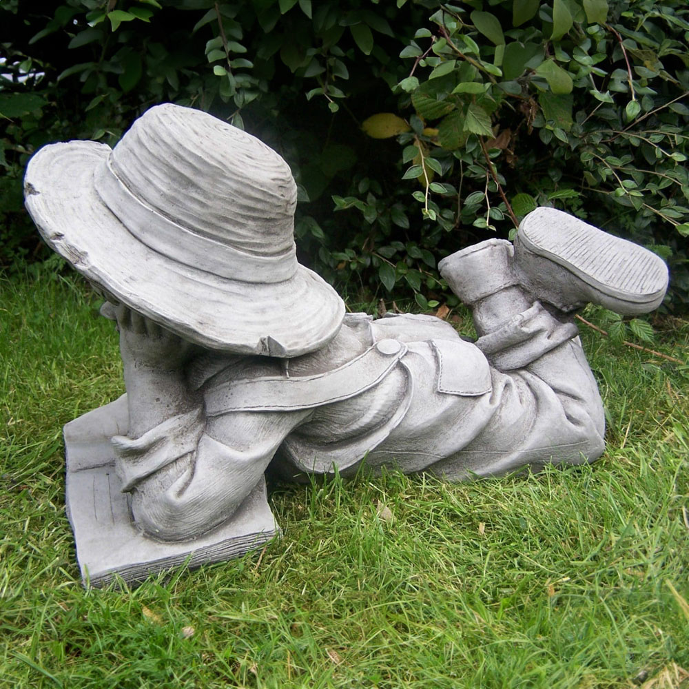 Marco Paul Resin Boy Garden Statue Image 4