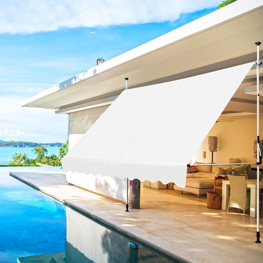 Costway Beige UV Resistant Waterproof Retractable Awning 3 x 1.8m Image 5