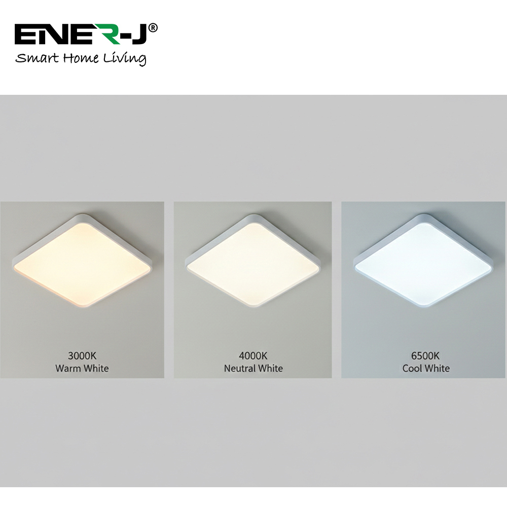 ENER-J 40W CCT Scenic Surface RGBIC LED Square Ceiling Light 380 x 380mm Image 5