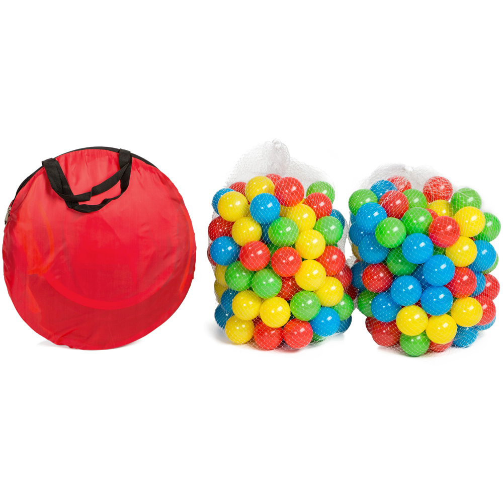 tectake Multicolour Pop Up Play Tent and Ball Pit with 200 Balls Image 4