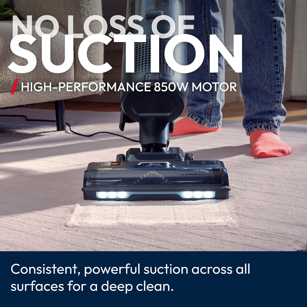 Living and Home AJ0932 Black Upright Vacuum Cleaner 850W Image 4