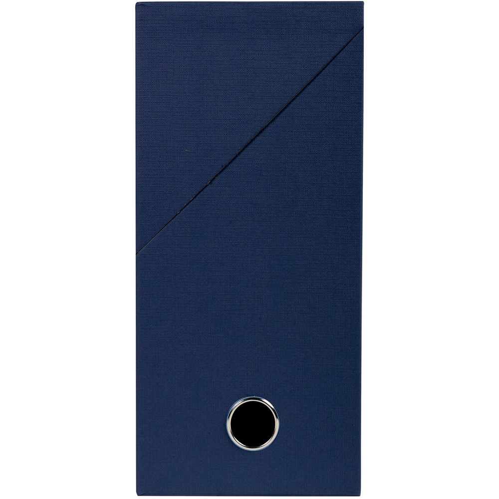 Exacompta Papier Toile Dark Blue Transfer Box with 120mm Spine 5 Pack Image 3