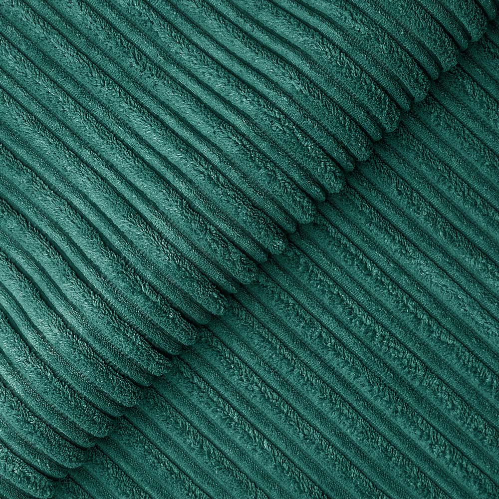 Luxor 3 Seater Teal Jumbo Cord Scatter Back Sofa Image 5