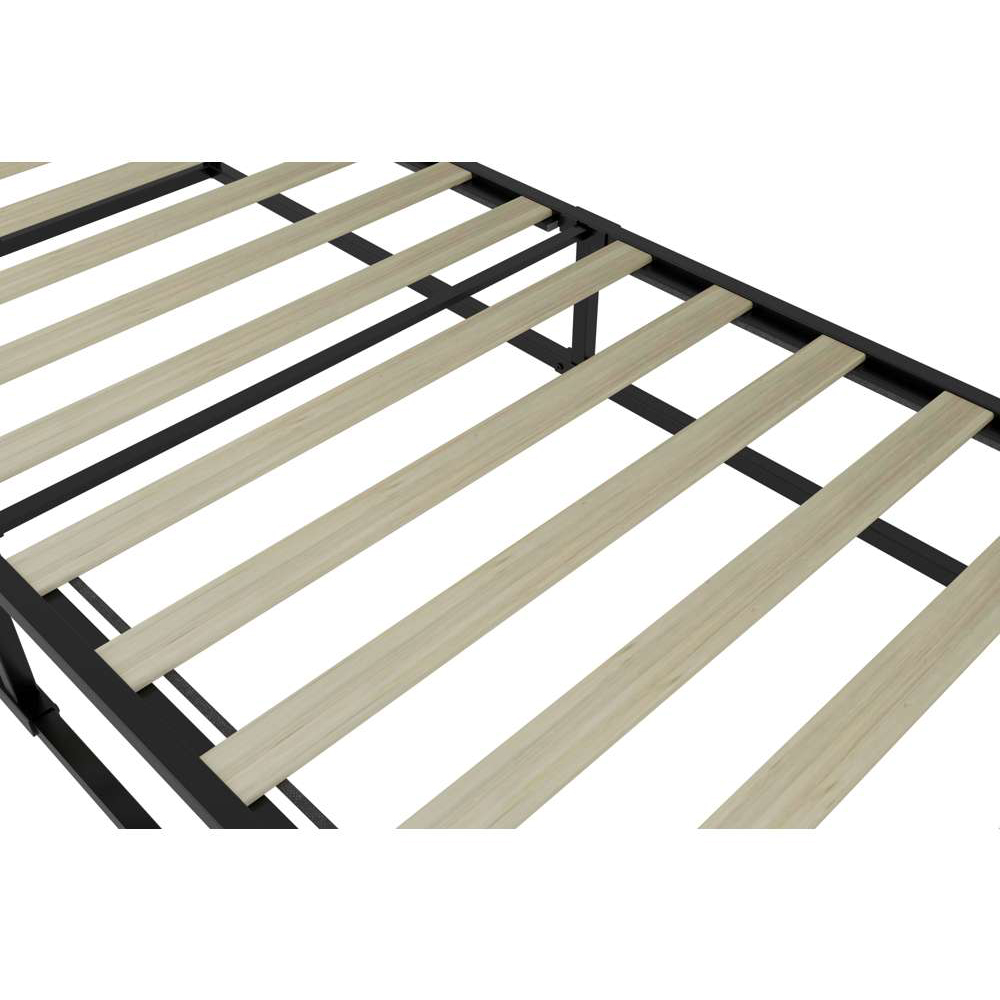 Soho Single Black Metal Platform Bed Frame Image 5
