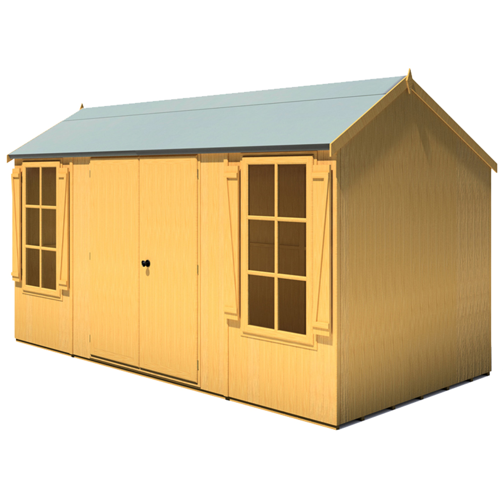 Shire 13 x 7ft Pressure Treated Holt Apex Garden Shed Image 1