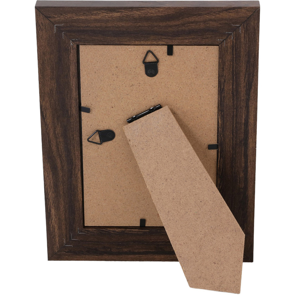 Ayra Wooden Effect Chenille Photo Frame 4 x 6 inch Image 3