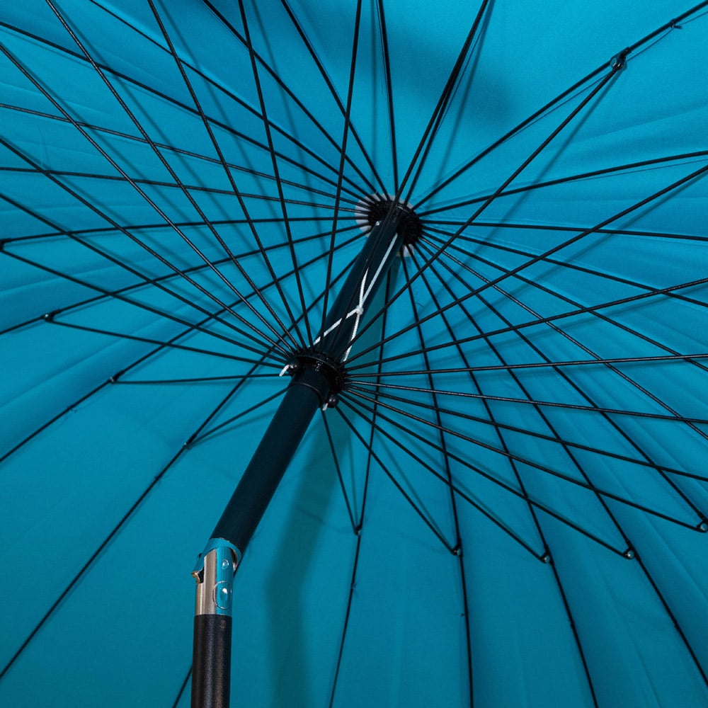 Samuel Alexander Turquoise Aluminium Shanghai Crank and Tilt Parasol 2.6m Image 4