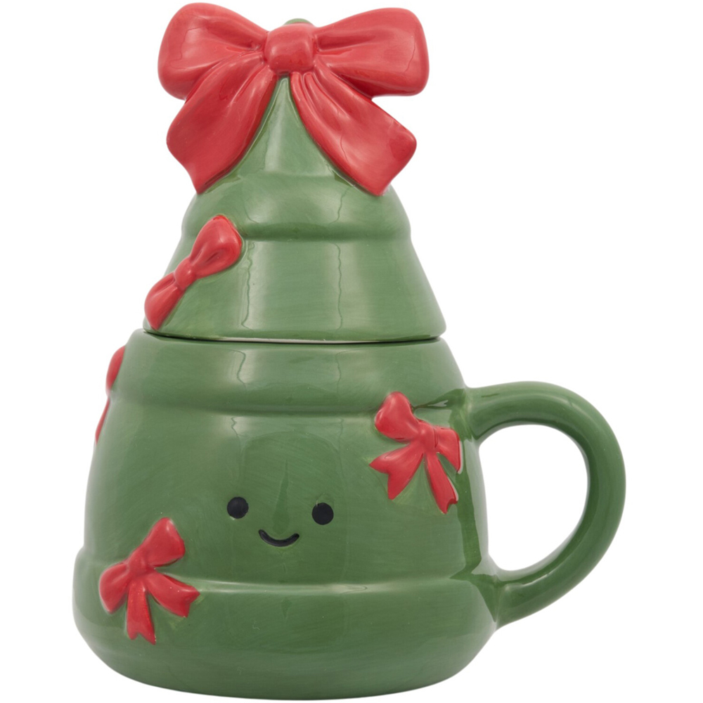 Cute Xmas Tree 3D Mug Green Image 1