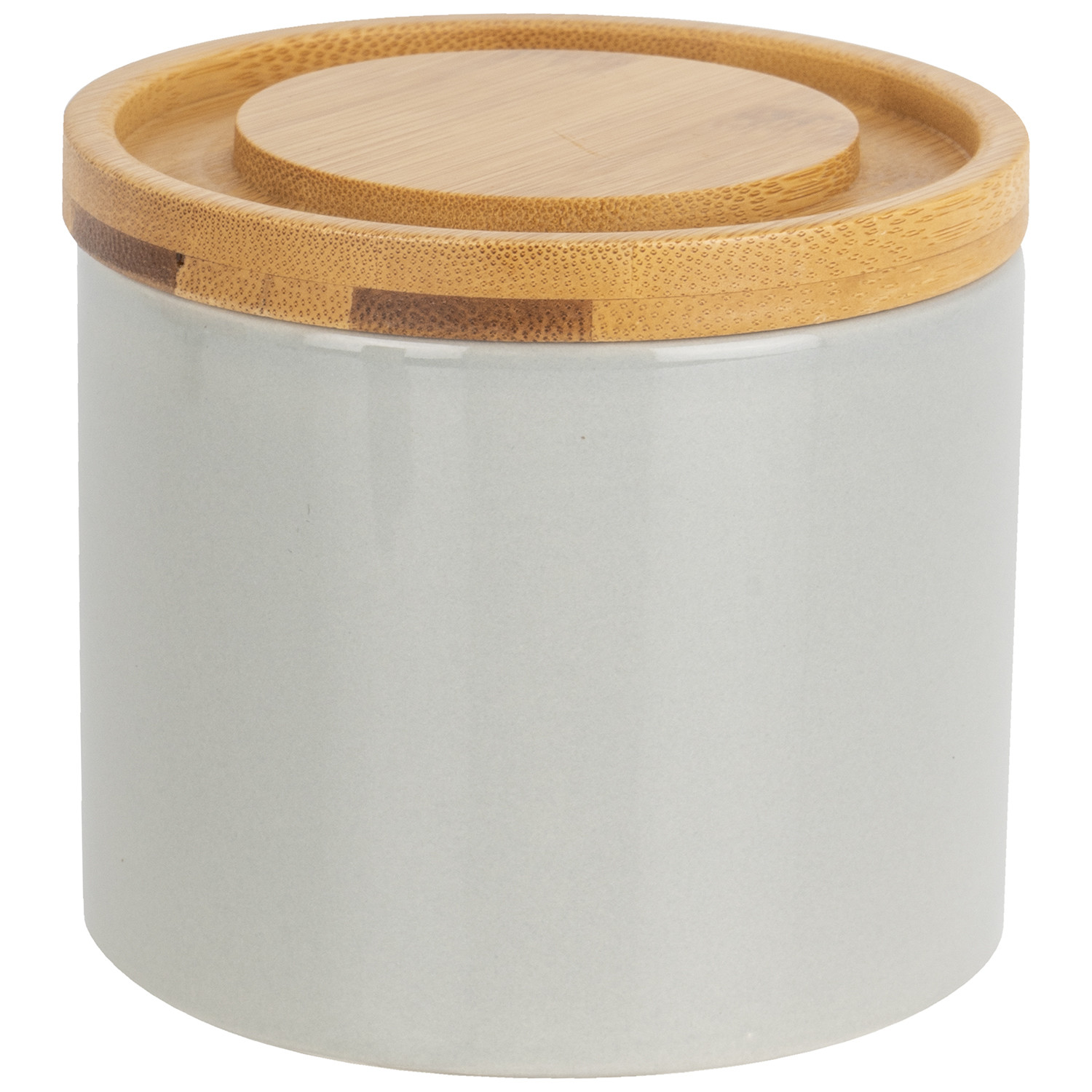 Bamboo Lid Stacking Canister - Grey Image