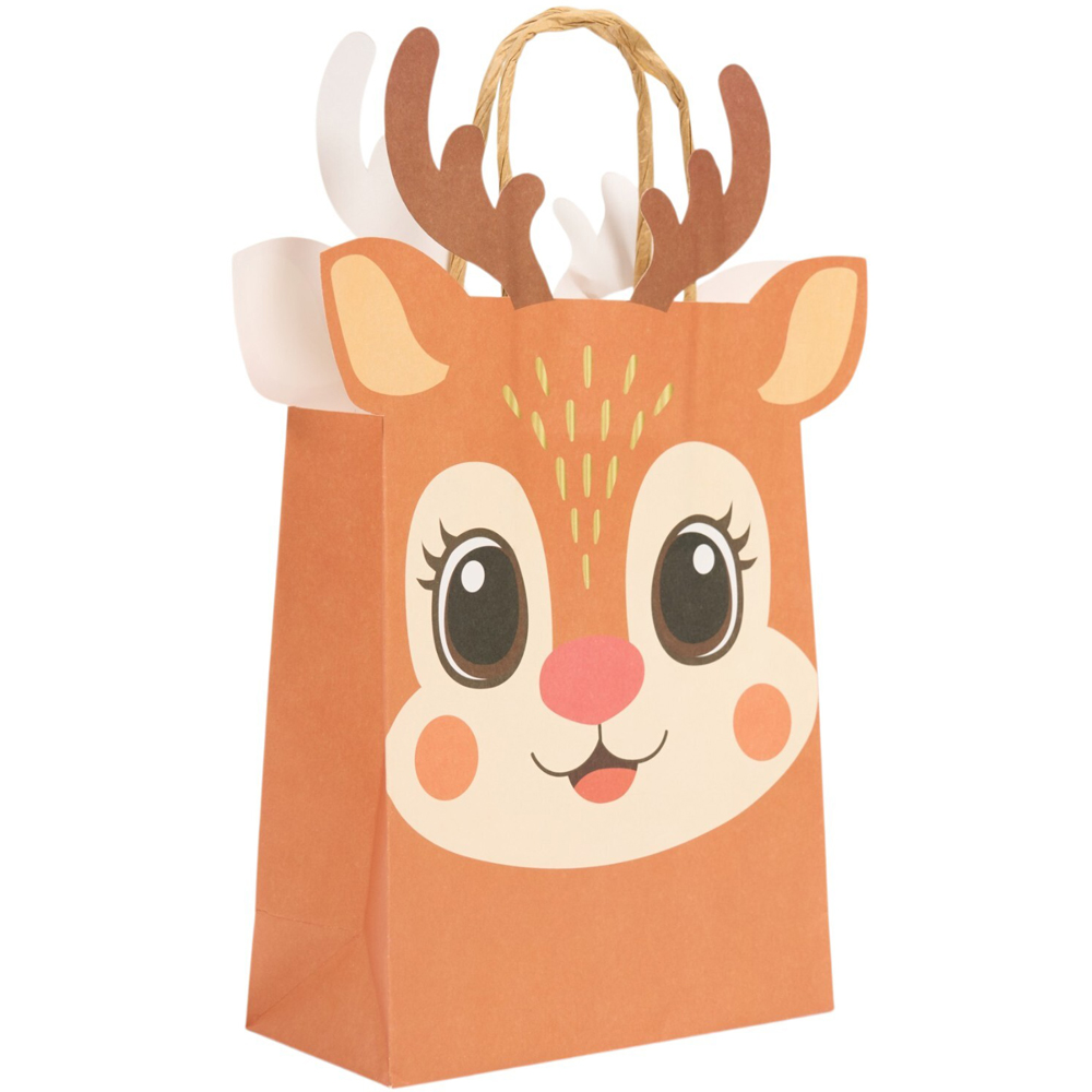 Pack of 8 Santa or Reindeer Shaped Party Bags Image 9