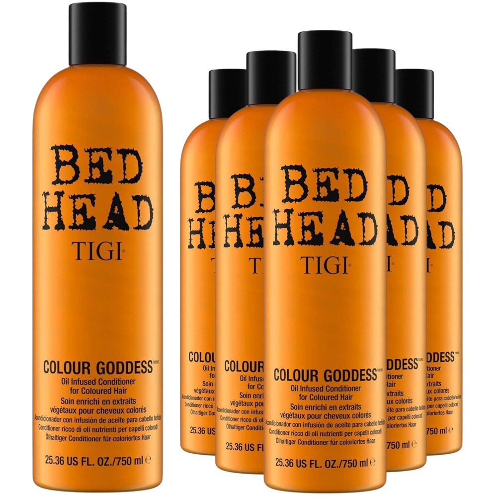 TIGI Bed Head Colour Goddess Conditioner Oil Infused for Coloured Hair 750ml 6 Pack Image 1