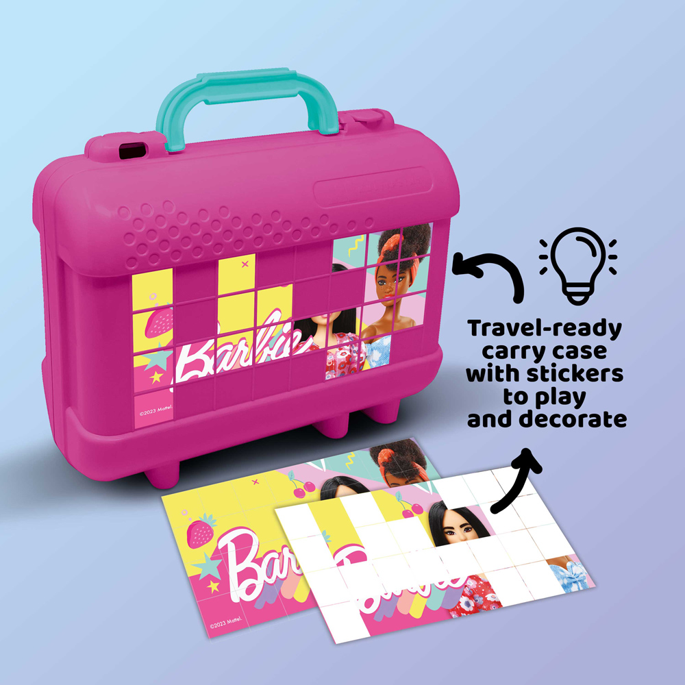 Multiprint Barbie Kids Travel Colouring and Stamp Set Image 4