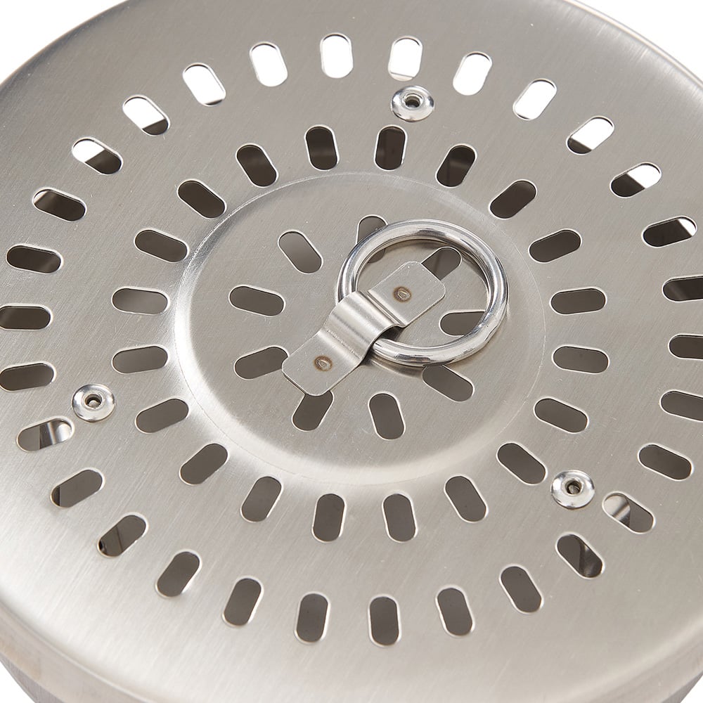 Living and Home Black Portable Tabletop Fire Pit with Ash Grate Image 3